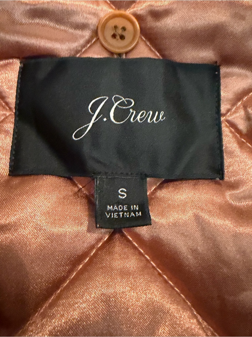 J Crew Green Satin Hooded Parka Coat w/removable Quilted Lining Small - Picture 4 of 11